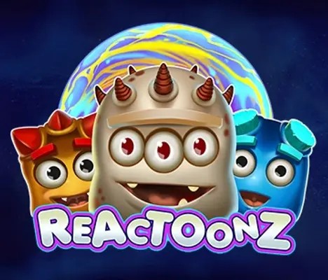 Reactoonz by Play’n GO, showcased at solcasino88.de – game logo